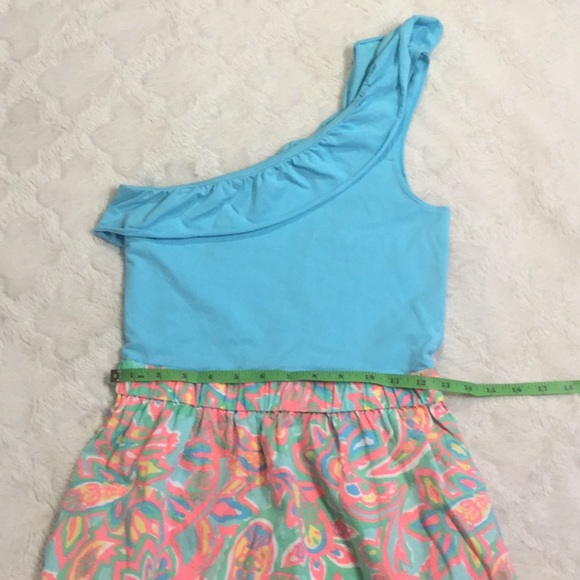 GUC Lilly Pulitzer Dionne One Shoulder Dress, XS - Picture 4 of 8